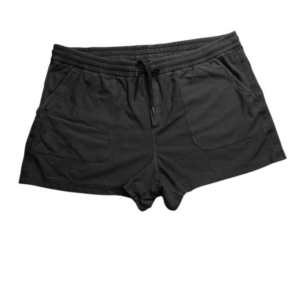 Athleta Farallon Short Dark Gray Cotton Utility Cargo Shorts Womens Size 26 - Picture 1 of 12